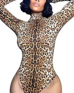 Leopard body suit